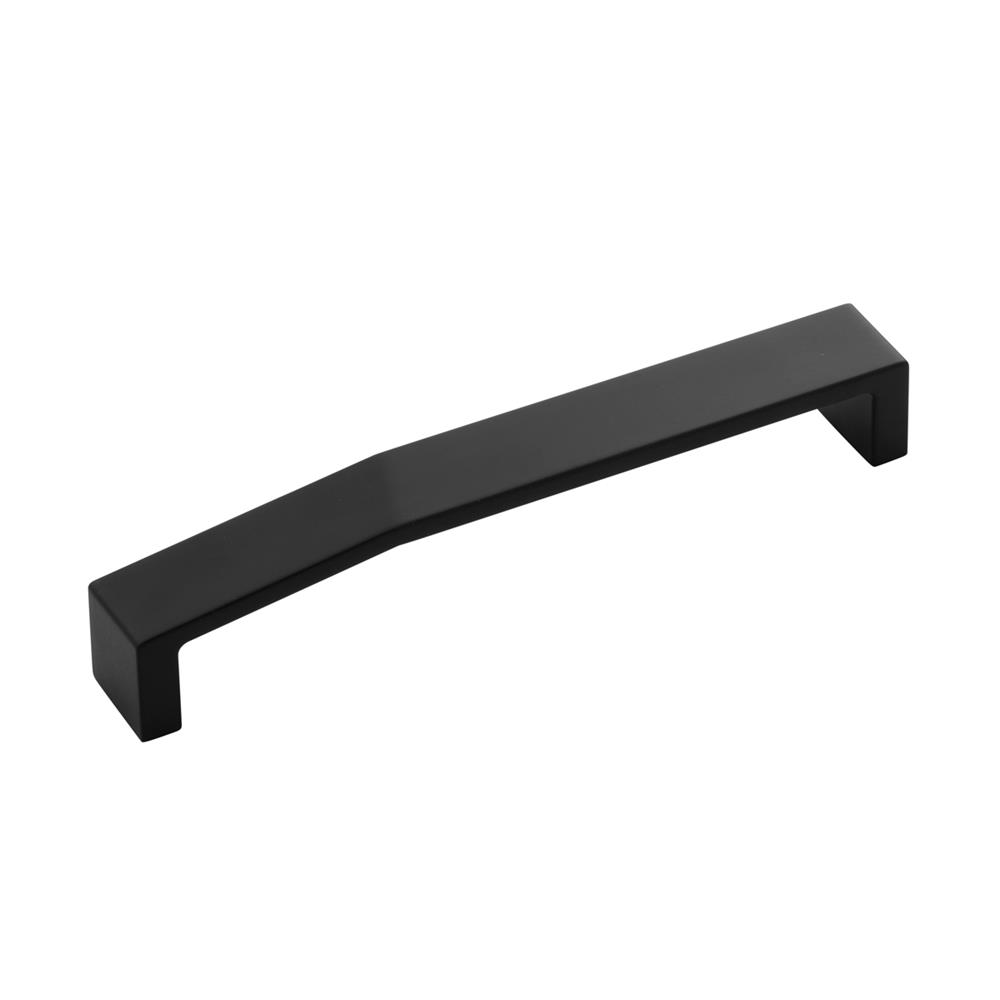 Belwith-Keeler B077156-MB Veer Collection Pull 6-5/16 Inch (160mm) Center to Center Matte Black Finish